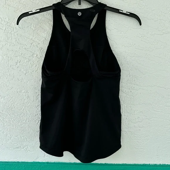 Lululemon Racerback Final Lap Tank Top Black Sleeveless  Size 10 - Picture 6 of 12